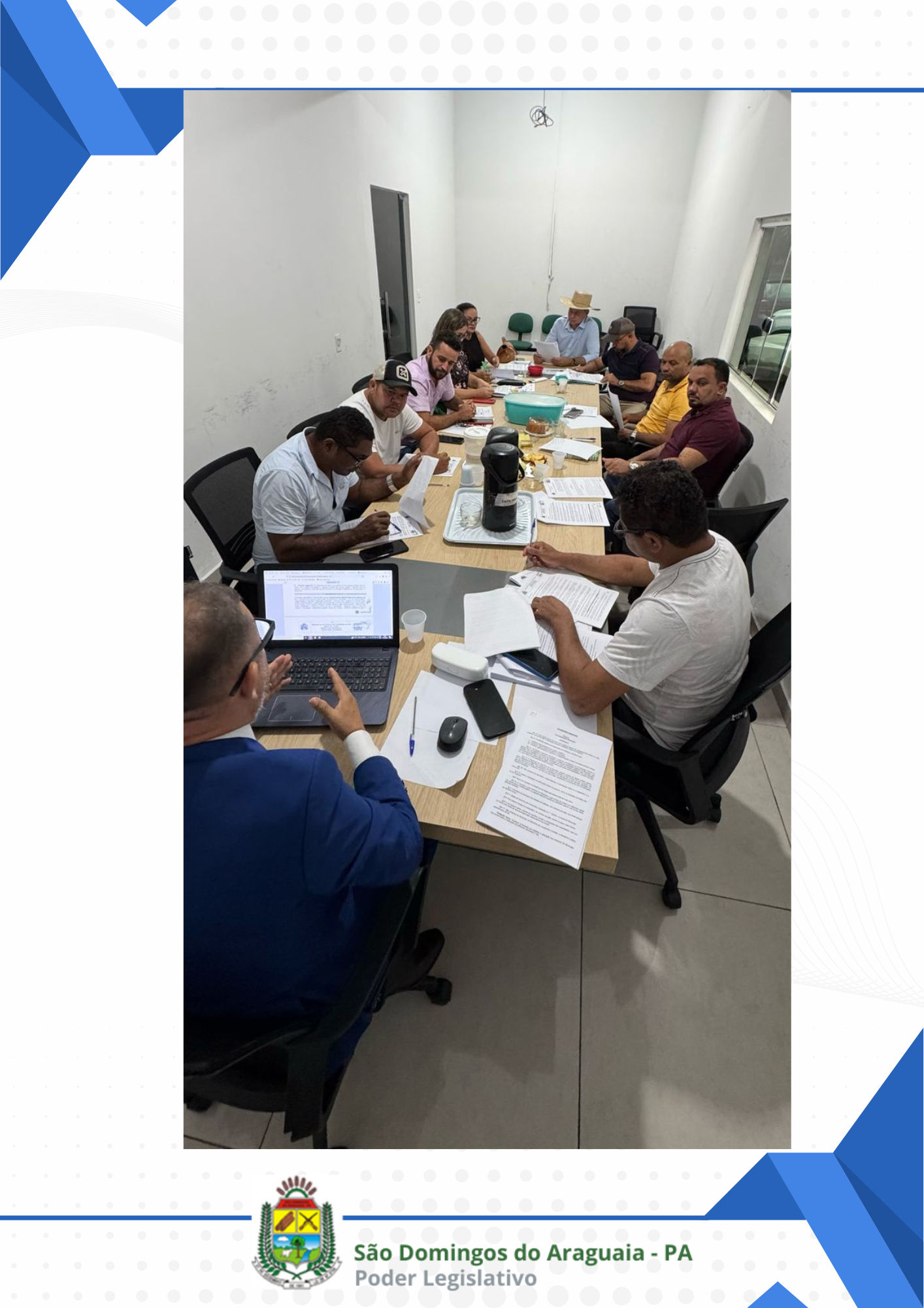 Reunião de Comissões na Câmara Municipal de São Domingos do Araguaia discute fornecimento de Água no município.